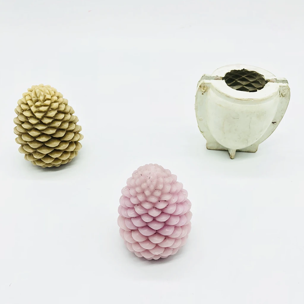 Handmade Rubber Mold Candle Mould Pine Cone Shaped DIY Candles Making Crafts Supplies Handmade Rubber Mold Candle Mould Pine Cone Shaped DIY Candles Making Crafts Supplies