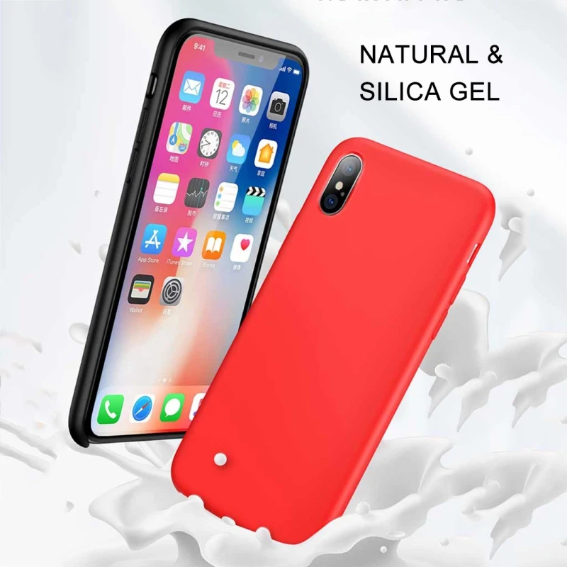 

TOTUDESIGN for iPhone X & XS & XR & XS Max Liquid Silicone Dropproof Protective Case