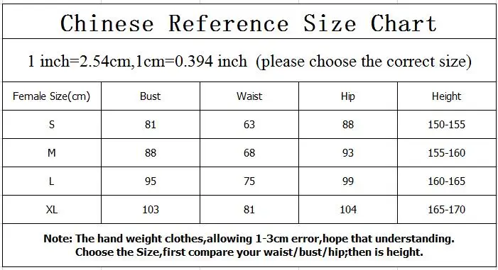 Palace Size Chart