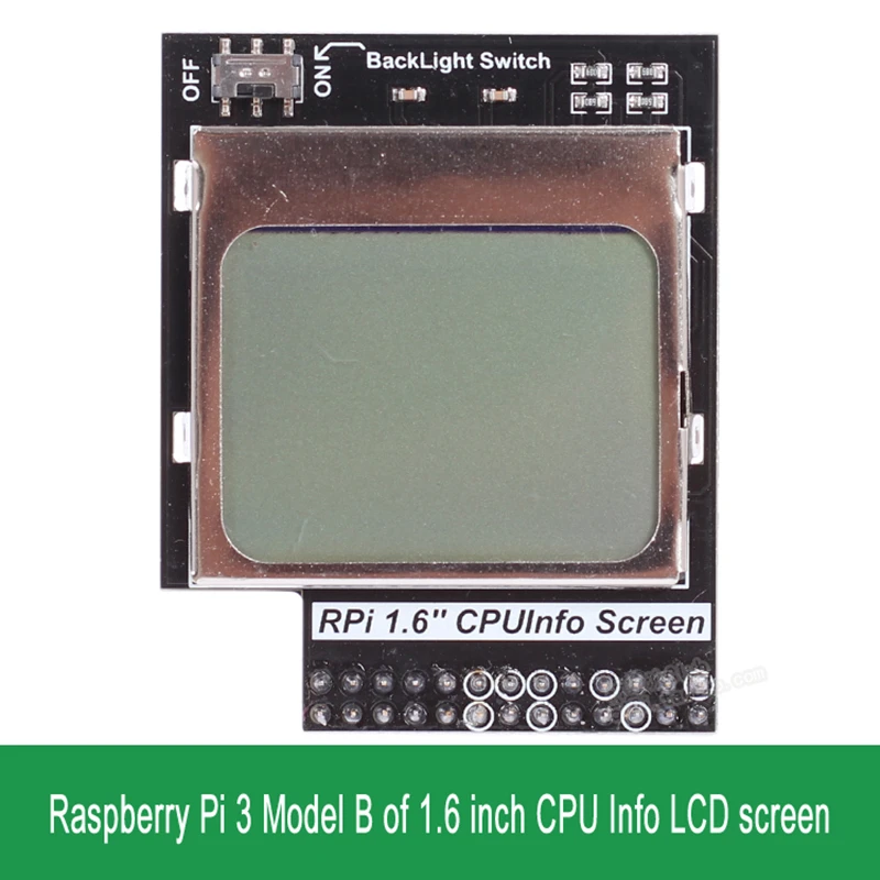 Raspberry Pi 3 Model B of 1.6 inch CPU Info LCD screen-2