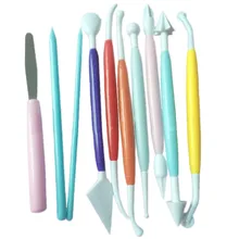 10 шт./компл. кухонные аксессуары для выпечки многоцветный DIY для помадки, печенья, сахара поделка-украшение набор двухсторонние палочки торты гаджеты