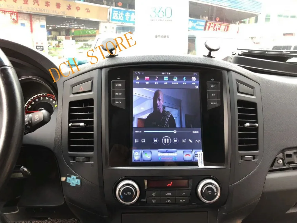 10,4 дюймов Tesla стиль Android 8,1 автомобильный DVD gps плеер для MITSUBISHI pajero V97 V93 2006- Shogun Montero 2006 PX6 CARPLAY