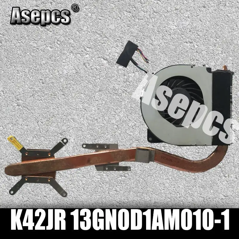 Asepcs оригинальный для ASUS K42JB K42JR K42JE K42JK ноутбука Процессор охлаждение ГПУ радиатора 13GN0D1AM010-1 100% тестирование Быстрая доставка