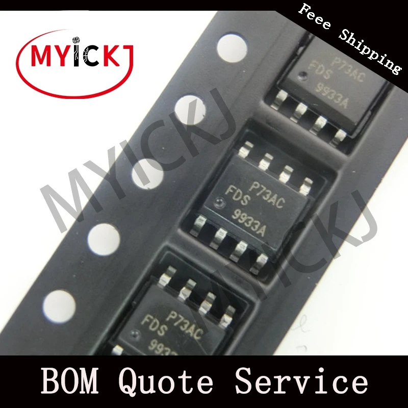 

10pcs FDS9933A IC CHIP MOSFET 2P-CH 20V 3.8A 8SOIC