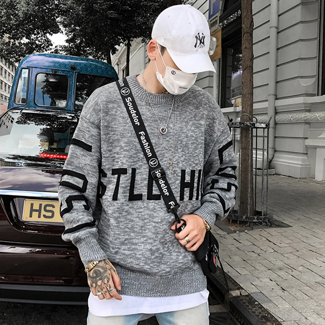 11 BYBB'S темно-буквенный принт мужские вязаные свитера 2019 Harajuku Хип-Хоп пуловер с длинным рукавом Верхняя одежда Повседневная пара уличная одеж... 11 BYBB'S темно-буквенный принт мужские вязаные свитера 2019 Harajuku Хип-Хоп пуловер с длинным рукавом Верхняя одежда Повседневная пара уличная одеж...