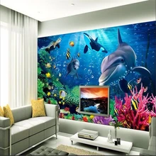 Best Price custom mural wall papers home decor sea blue sea bottom photo papel de parede wall murals wallpaper for walls 3d flooring Best Price custom mural wall papers home decor sea blue sea bottom photo papel de parede wall murals wallpaper for walls 3d flooring