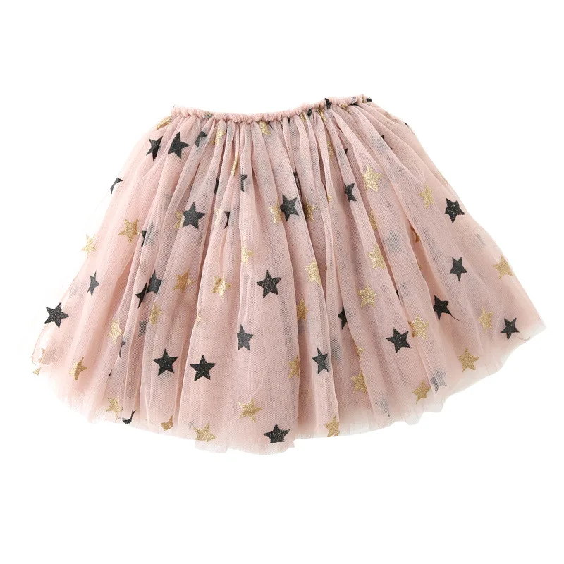 

Fashion Cute Baby Girls Tutu Skirts Star Mesh Princess Girls Dancing Party Ball Gown Skirt Kids Clothing BC664