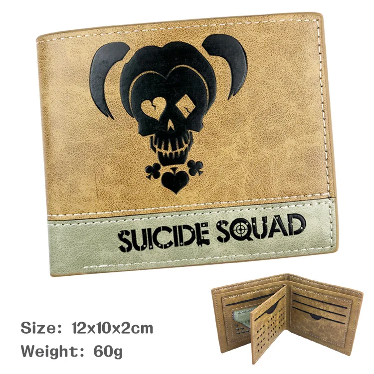 

Suicide Squad Wallet The Joker Harley Quinn DC Comics Bifold Men Women Wallets With Card Holder Purse