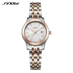 SINOBI Для женщин кварцевые часы лучший бренд роскошных часы модного бренда Бизнес женские часы Бизнес классический relogio feminino