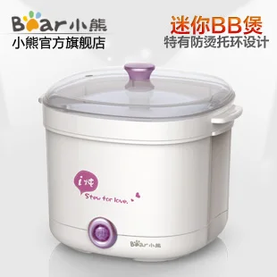 

Bear bear ddz-103 electric cooker white porcelain electric slow cooker mini bb cooker conjecturing pot soup pot