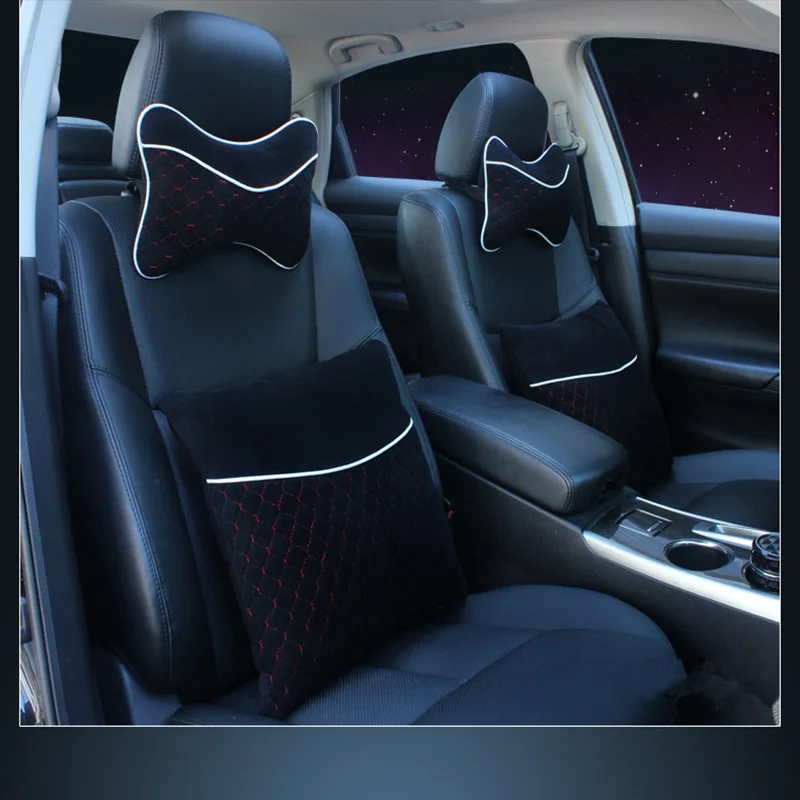 Reposacabezas de coche de un par de almohadas para el cuello, cojín de
