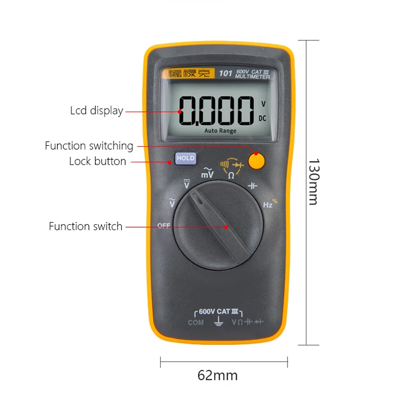 Цифровой мультиметр Fluke101 высокоточный автоматический портативный