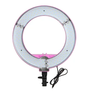 

14" 40W Video LED Dimmable Ring Continuous Light with Diffuser Power Adapter Orange Filter for Photographic studio