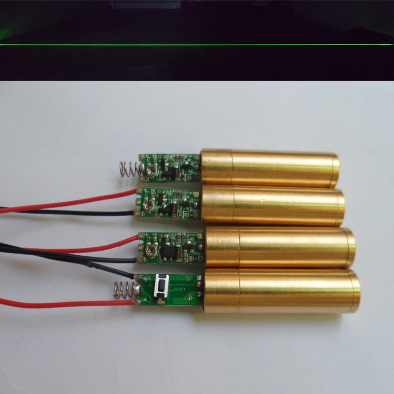 

A line of green laser module head green laser locator 20MW