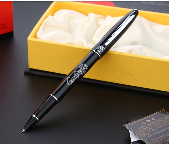 

High quality picasso Black 0.38 nib fountain pen school office stationery supplies luxury writing ink pens Gift
