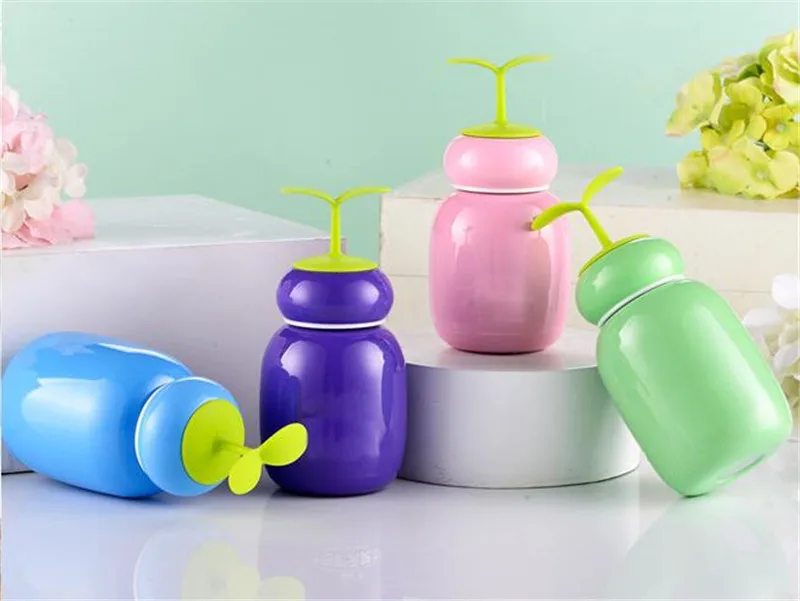 260ML Portable Mini Cute Coffee Vacuum Flasks Thermos Stainless Steel Travel Lemon Drink Water Bottle Thermoses Cups and Mugs9