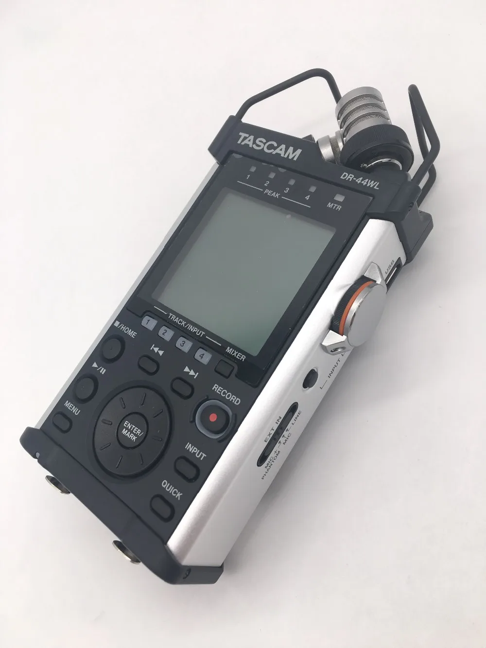 TASCAM DR-44WL портативный ручной диктофон записывающая ручка четырехтрековый рекордер со стереофоническими микросхемами, XLR микрофонными входами и Wi-Fi