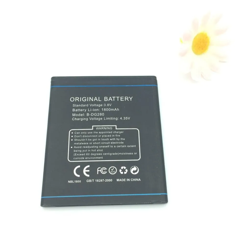 Трек номер Для DOOGEE DG280 аккумулятор 1800 мАч высокое качество B LEO Batterie