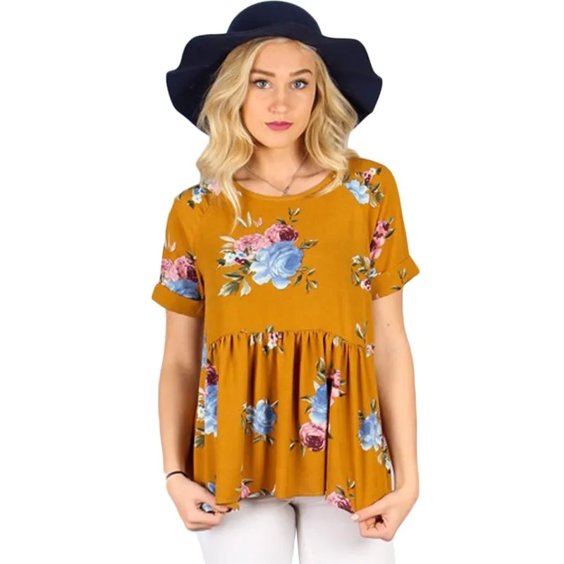 Mustard-Lace-up-Back-Floral-Ruffle-Top-LC250142-107-1_conew1