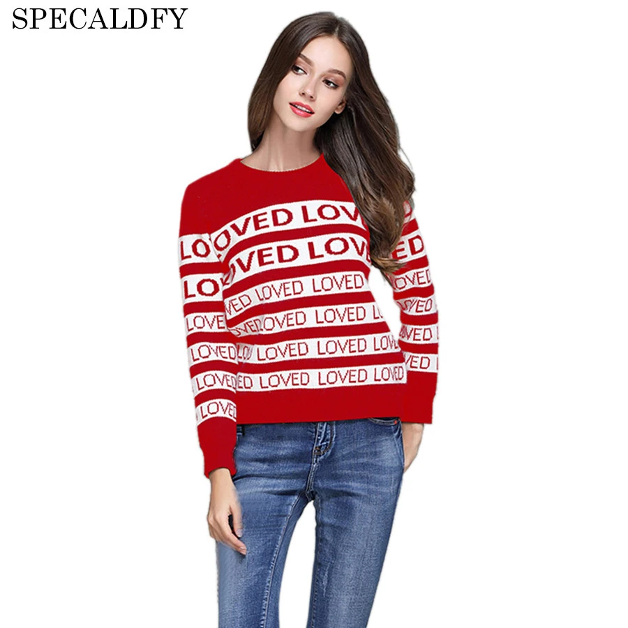 2018 Luxury Designer Runway Sweater Women Loved Sweaters And Pullovers Winter Clothes Knitted Jumper Pull Femme Knitwear | Женская