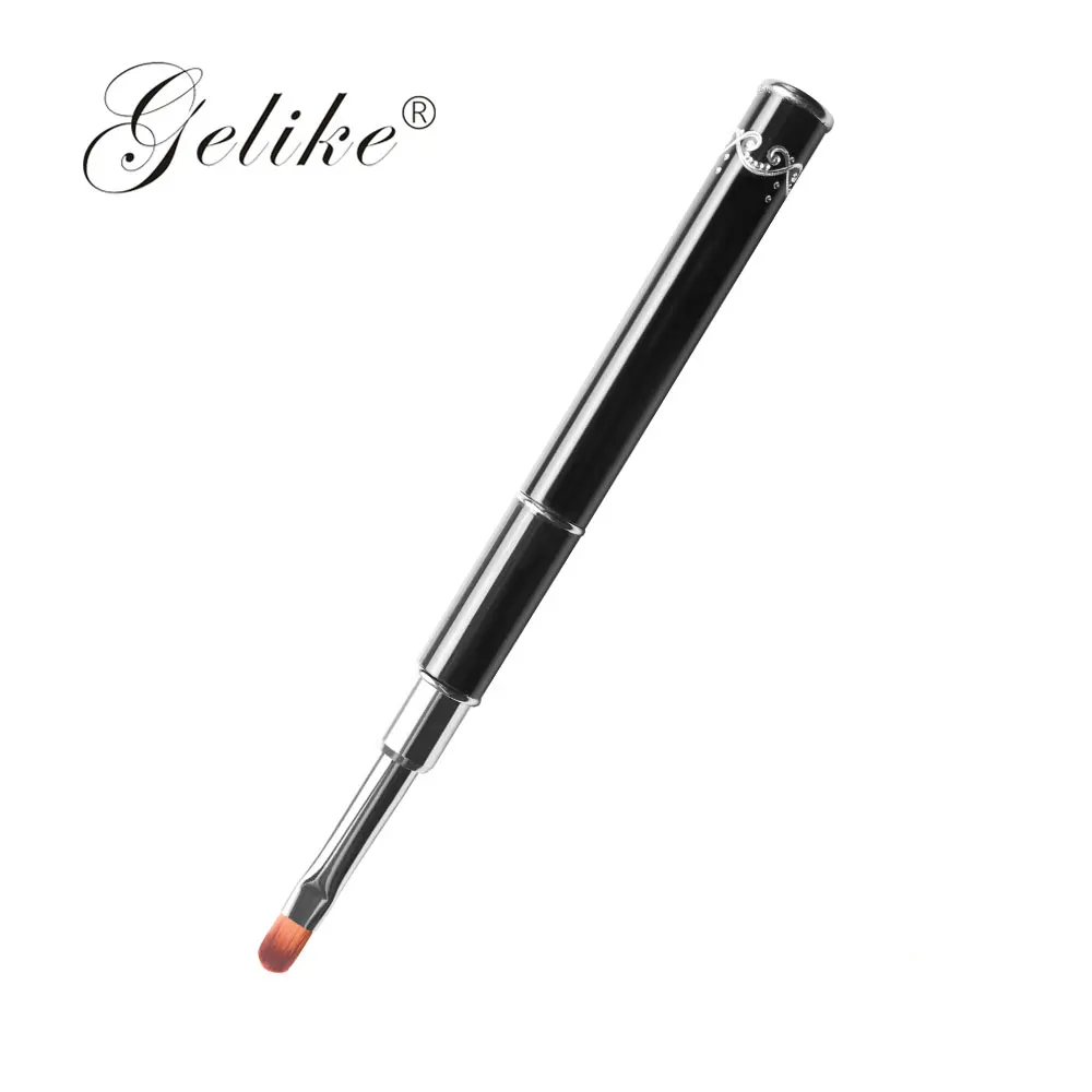 Gelike Handle Painting Manicure Brush Pen Nail Art Gel Brush Tool 5g Poly Nail Gel Kit Soak Off