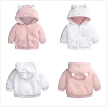 Новое флисовое зимнее пальто для новорожденных детей от 0 до 18 месяцев бархатная Толстая хлопковая куртка для малышей Верхняя одежда с капюшоном для мальчиков и девочек одежда для малышей