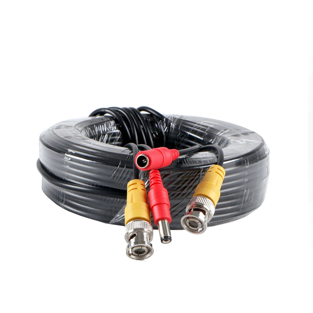 10M/20M/30M High Quality BNC Video Cable Security CCTV Camera DC Power Copper Core AHD CVI Surveillance DVR System