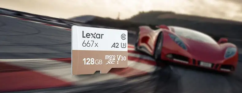 Lexar Micro SD карта высокоскоростная карта памяти 667x128 Гб TF карты 256 ГБ SDXC карты Адаптеры ридеры Usb 3,0 для дрона камеры Gopro