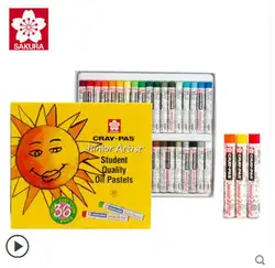 Япония Сакура 50/36/25 Цвет масляная пастель карандаш студент Сакура 36 цветов масляная пастель акварель можно стирать