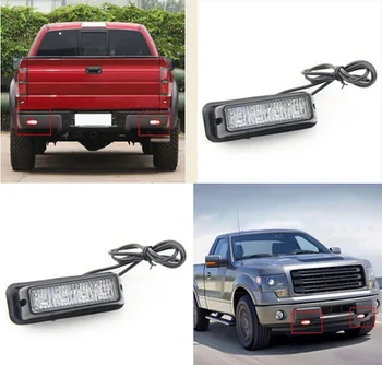 

10x Universal trailer Truck Car 4LED Emergency Beacon external Light Bar 12 Flashing Mode 4W led Strobe light SUV side marker