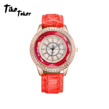 

Tike Tioker,Women's watchs Rhinestone luxury Leather brand women Watches Hot fashion Women Dress Relogio Feminino reloj mujer