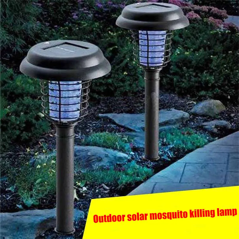 

Solar Powered Mosquito Killer Bug Zapper Electronic Insect Worm Killer LED Outdoor Garden Lawn Camping Lamp AI88