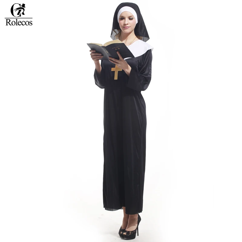 rolecos 2017 new arrival female priest cosplay costume nun cosplay costume masquerade costume halloween costume for - Masquerade Costumes Halloween rolecos 2017 new arrival female priest cosplay costume nun cosplay costume masquerade costume halloween costume for - Masquerade Costumes Halloween