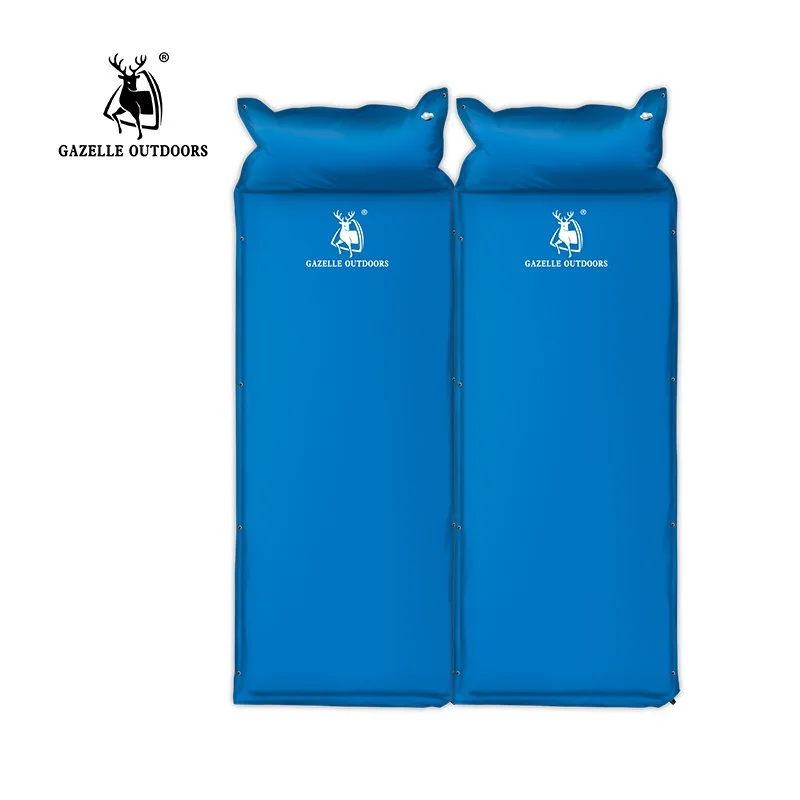 

Automatic Inflatable Camping Mat With Pillow Moistureproof Cushion Self Inflating Travel Camping Mattress Air Sleeping Pad