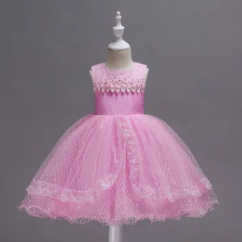 

CAILENI 2018 new kids dress birthday party vestido princess dress children high quality baby girl dress baptism dress for girl