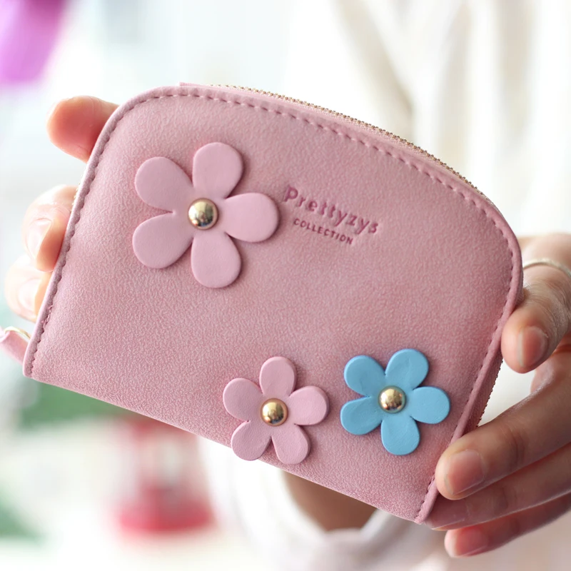 

[] every day special offer small purse female flower lady Zipper Wallet Purse Wallet short lovely students