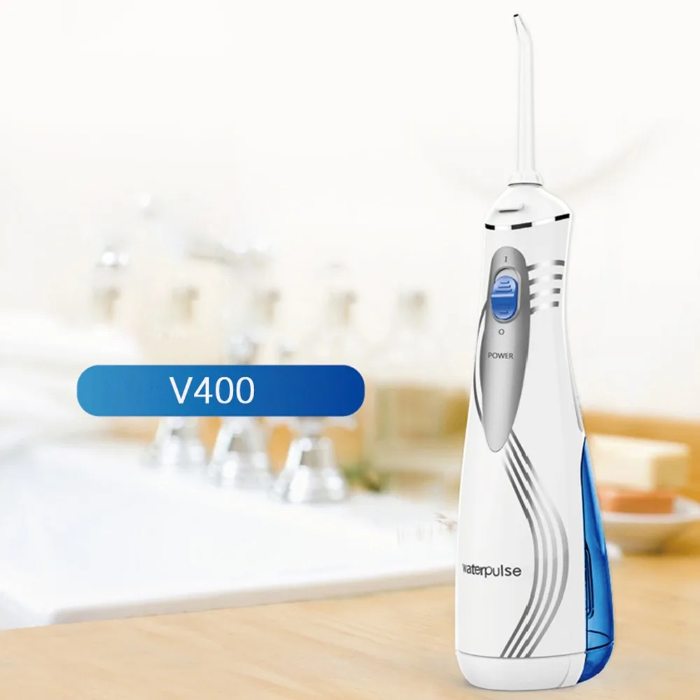 

Waterpulse V400 Electric Pulse Oral Irrigator Plaque Removal Dental Water Flosser 240ml Household Tooth Cleaning Device