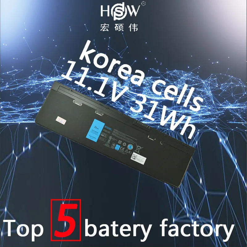 

HSW 11.1V 31WH laptop battery FOR DELL Latitude 12 7000-E7240 Latitude E7240 Latitude E7250 Latitude E7440 akku