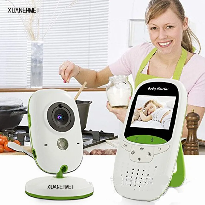 

High Resolution Baby Monitor 2.0 Inch Wireless Baby Monitor IR Night Vision Temperature Monitor Lullabies Intercom VOX Mode