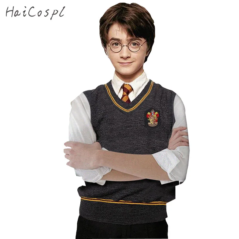 Harry Potter Vest Adult Costume Gryffindor Ravenclaw Slytherin Hufflepuff 
