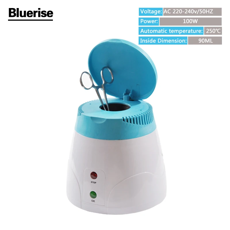High Temperature Sterilizer Disinfection Pot Metal Nipper Tweezers Tools Clean Sterilizers Box Tool Beauty Salon Home