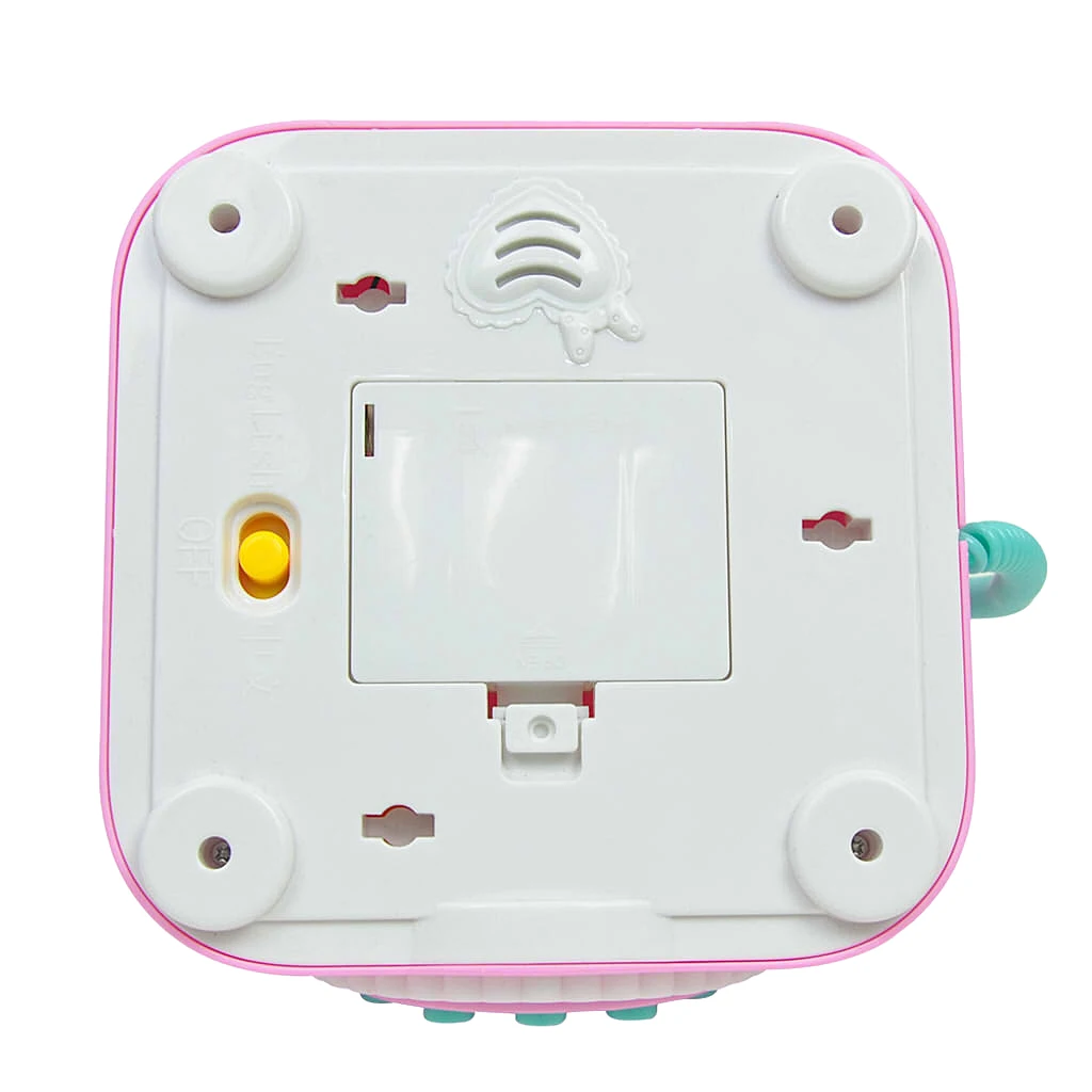 Pink Colored Electric Vintage Cartoon Telephone Toy,  Baby Kids Preschool Musical Toy