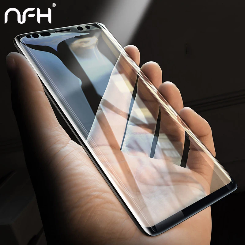 

NFH Tempered Glass For Samsung Galaxy S9 3D 9H Screen Protector Protective Film For Samsung Galaxy S8 S9 Plus Case Friendly