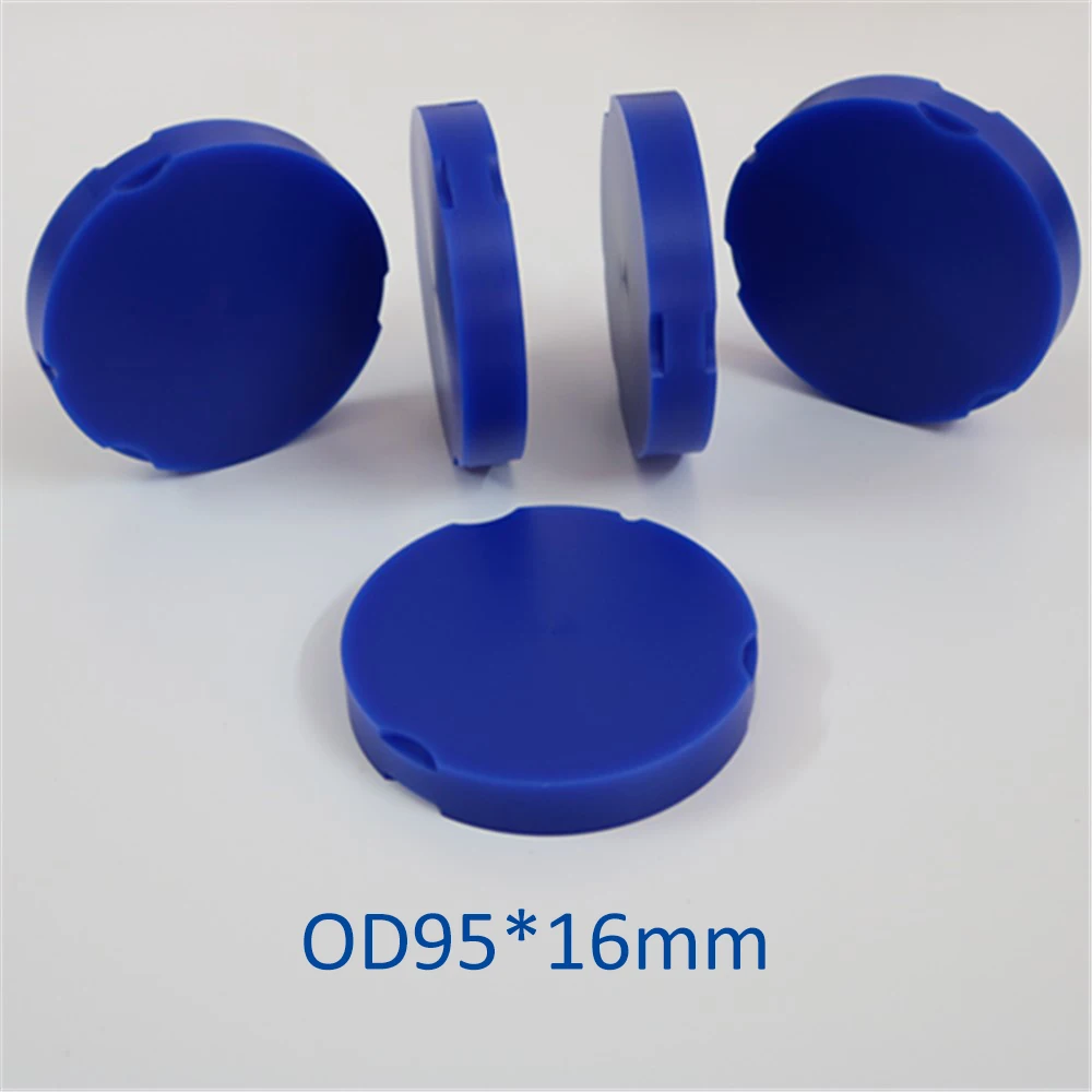 10 Pieces 95x16mm Dental Casting Wax Blocks Blue,White,Brown for CADCAM Milling Zirkonzahn System Wax Disc Crown Bridge Burn-out