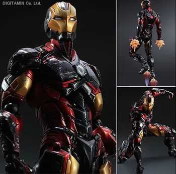 

Play Arts Kai Iron Man Super Hero Age of Ultron Tony Stark Hulkbuster PA 25cm PVC Action Figure Doll Toys Kids Gift Brinquedos