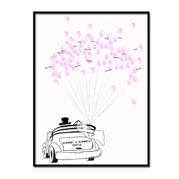 

1Pc Casamento Thumbprint Tree Guestbook Alternative For fingerprints And signatures Family Tree For Wedding Party Decoration