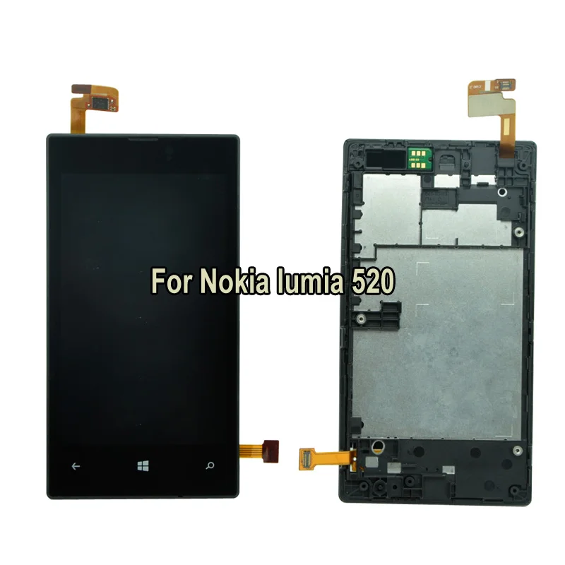 Для Nokia Lumia 520 RM 917 ЖК дисплей Экран дисплея Touch Панель планшета каркасные Запчасти