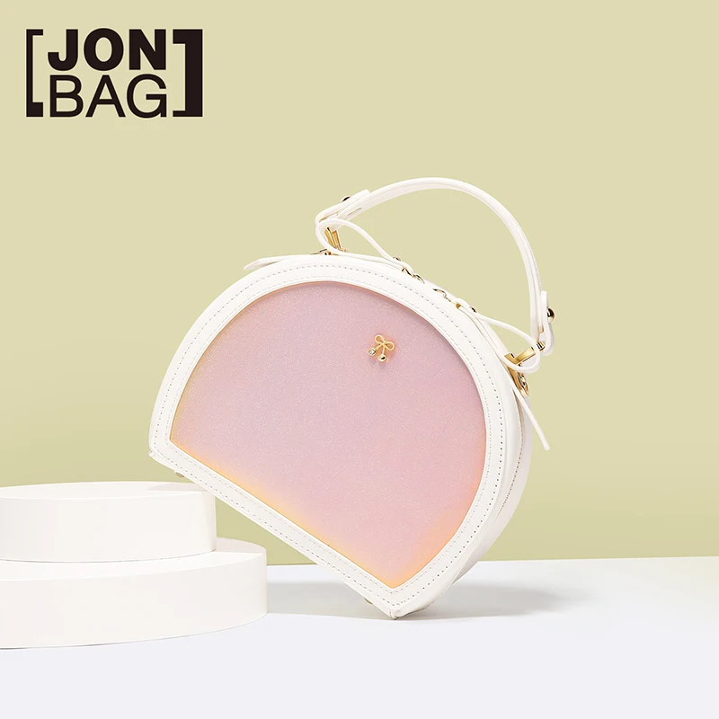 

JONBAG Small bag female summer 2019 new fashion air texture fairy round bag oblique bag a hundred girls bag
