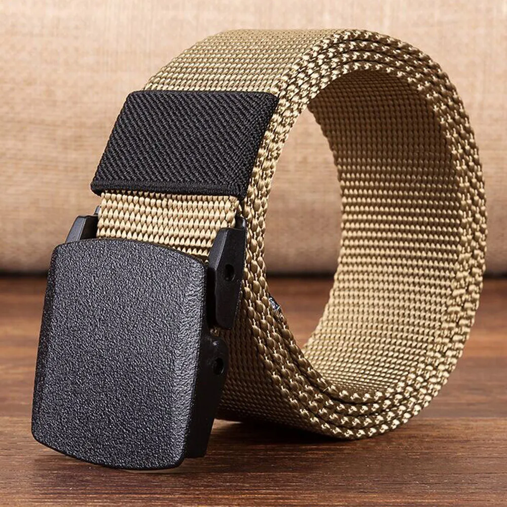 

2019 Hot Canvas Tactical Casual Belts Men's Fashion Wild Korean Thicken Long Cloth Belts Male Knitted Waistband Ceintures Homme