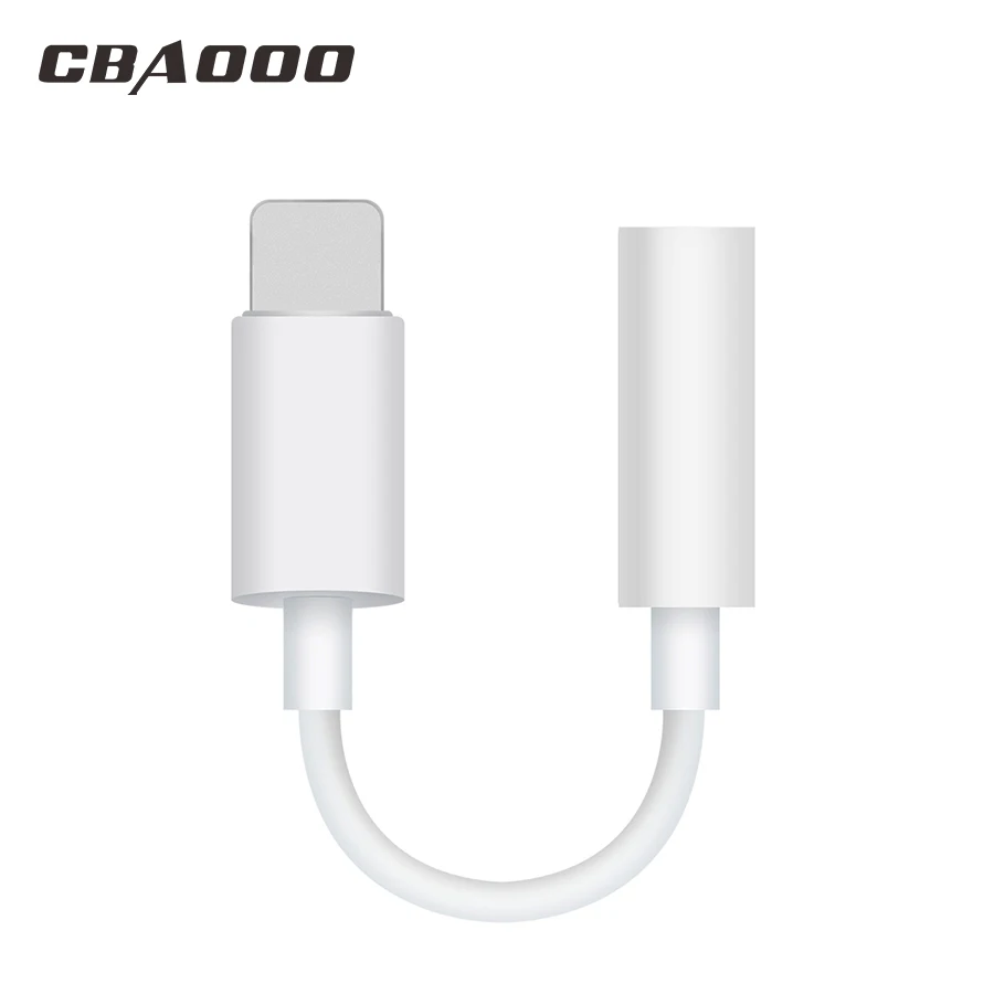 

CBAOOO Universal 3.5mm Aux Audio Adapter for iPhone Audio Adapter 3.5 Jack Headphone Earphone Adapter for all ios system Cable